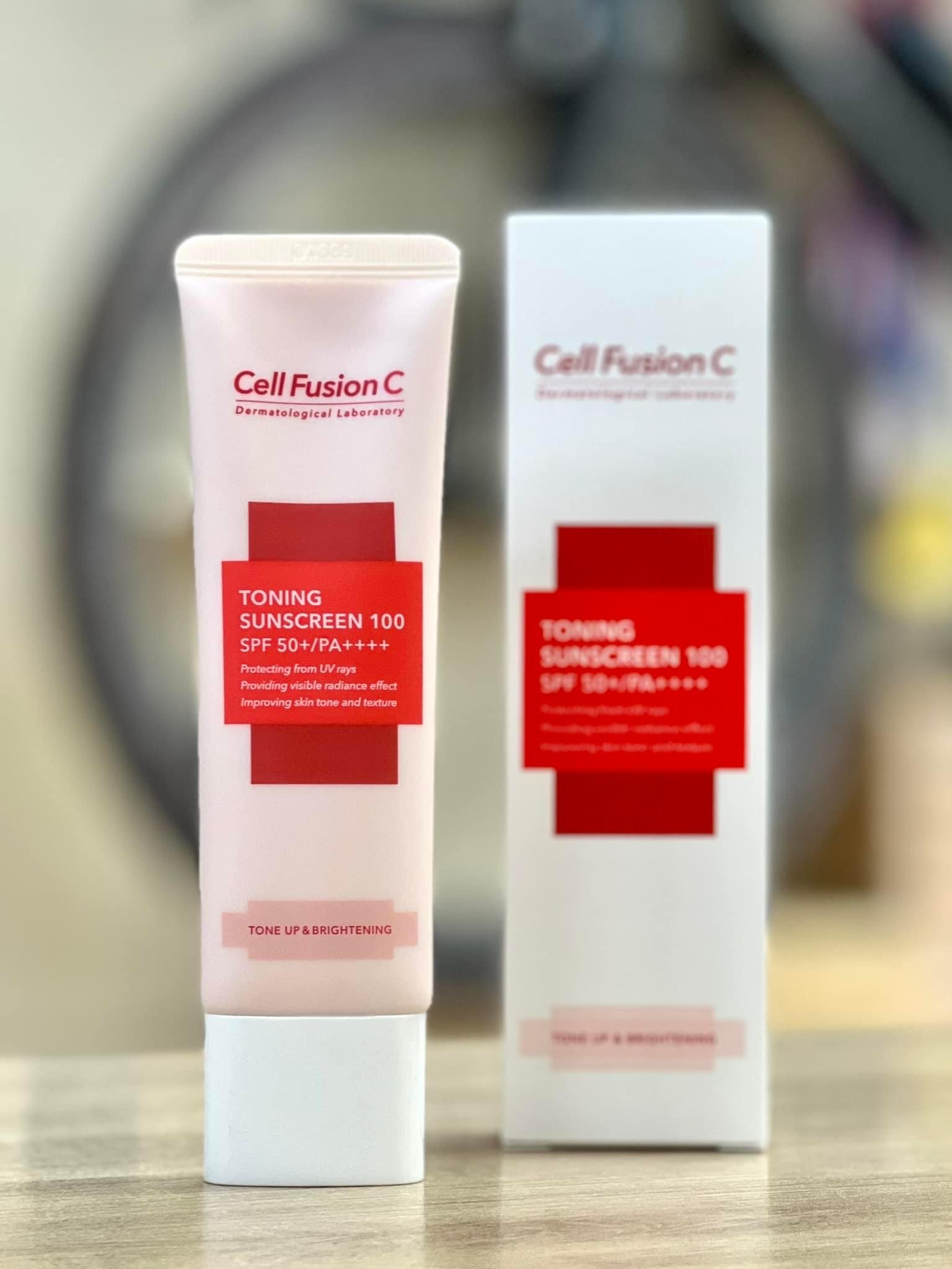 Kem Chống Nắng Nâng Tông Da Cell Fusion C Toning Sunscreen 100 SPF50+ PA++++ 50ml